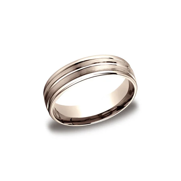 Designs Rose Gold 6mm Band
