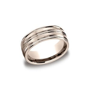 Designs Rose Gold 8mm Band