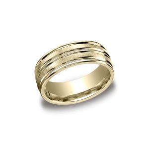 Designs Yellow Gold 8mm Band
