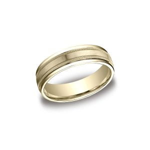 Designs Yellow Gold 6mm Band