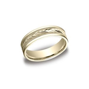 Designs Yellow Gold 6mm Band