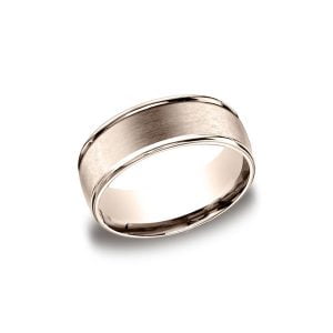 Designs Rose Gold 8mm Band