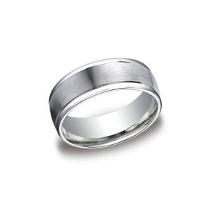 Designs White Gold 8mm Band