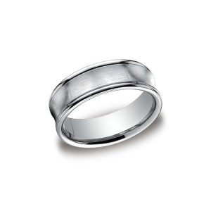 Designs White Gold 7.5mm Band