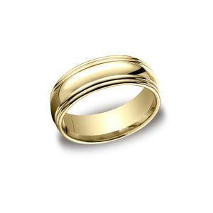 Designs Yellow Gold 7.5mm Band