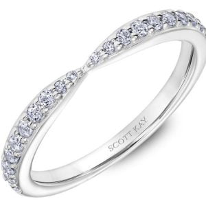 White Gold Scott Kay Diamond Wedding Band