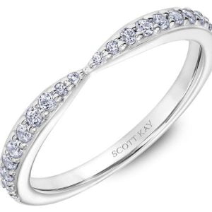 White Gold Scott Kay Diamond Wedding Band