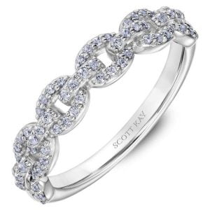 White Gold Scott Kay Diamond Wedding Band