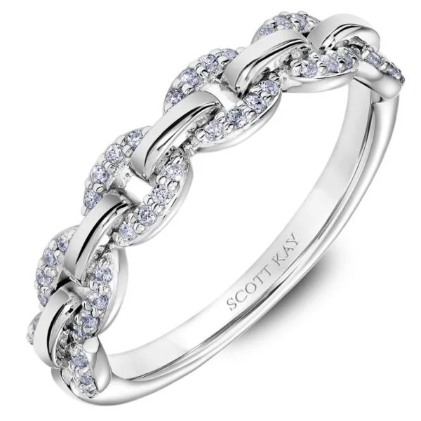 White Gold Scott Kay Diamond Wedding Band