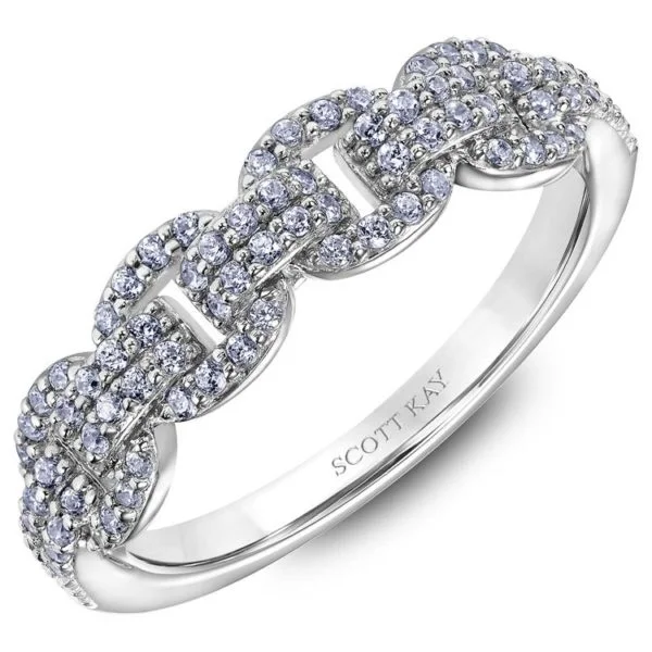 White Gold Scott Kay Diamond Wedding Band