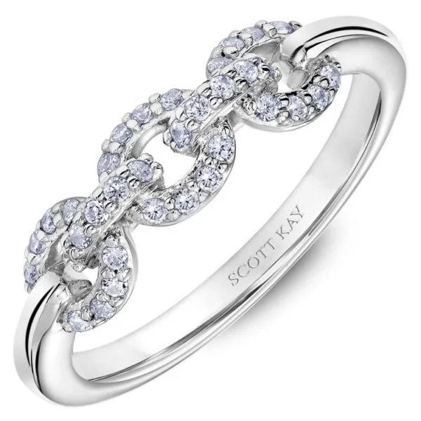 White Gold Scott Kay Diamond Wedding Band