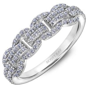 White Gold Scott Kay Diamond Wedding Band