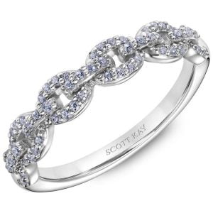 White Gold Scott Kay Diamond Wedding Band