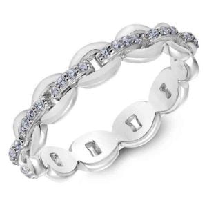 White Gold Scott Kay Diamond Wedding Band