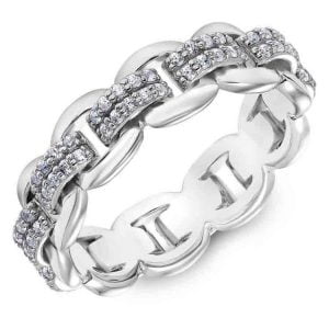 White Gold Scott Kay Diamond Wedding Band