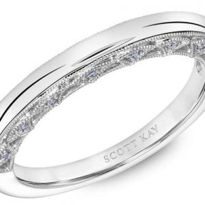 White Gold Scott Kay Diamond Wedding Band