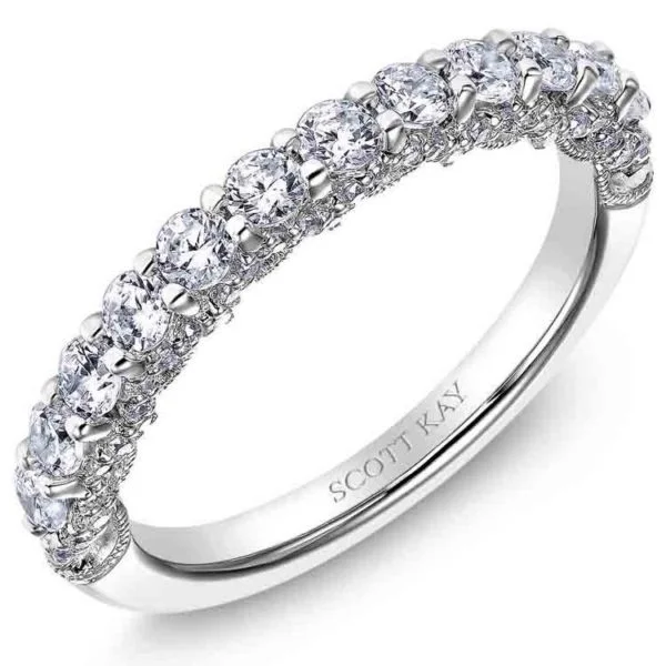 White Gold Scott Kay Diamond Wedding Band