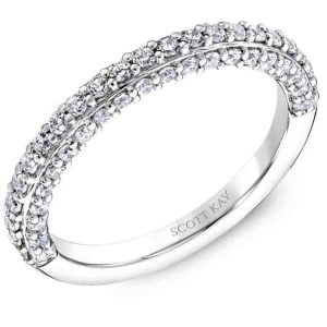 White Gold Scott Kay Diamond Wedding Band
