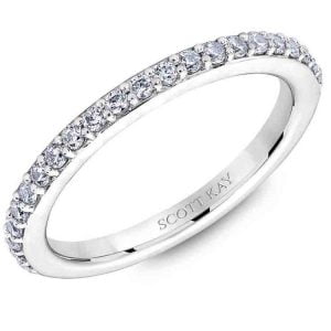 White Gold Scott Kay Diamond Wedding Band