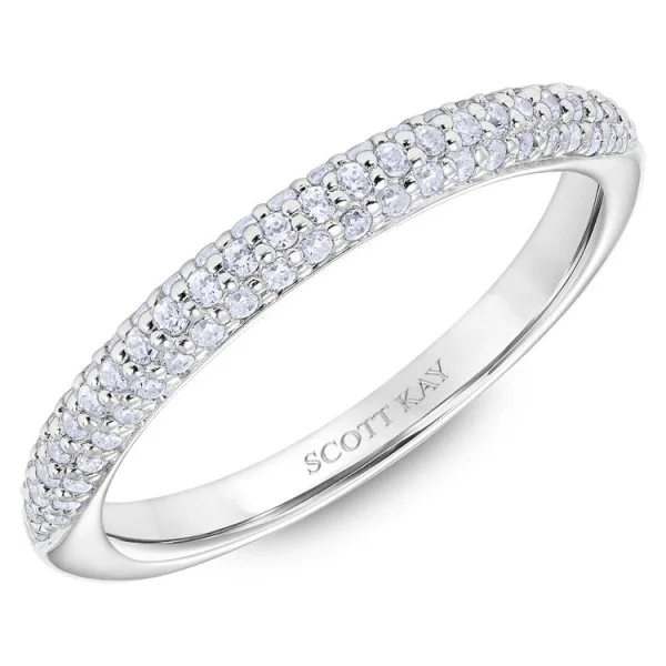 White Gold Scott Kay Diamond Wedding Band