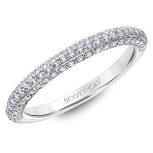 White Gold Scott Kay Diamond Wedding Band