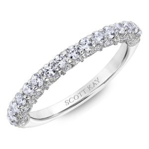 White Gold Scott Kay Diamond Wedding Band