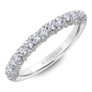 White Gold Scott Kay Diamond Wedding Band