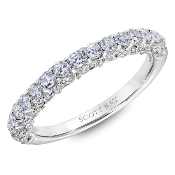 White Gold Scott Kay Diamond Wedding Band