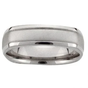 18 KARAT WHITE GOLD GENTS BAND - 2202G