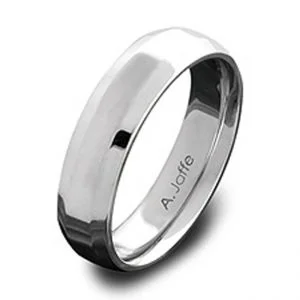 14 KARAT WHITE GOLD GENTS BAND - 2413G