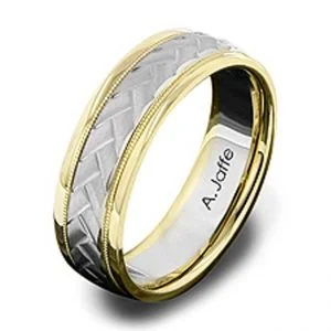 14 KARAT WHITE GOLD GENTS BAND - 2416G