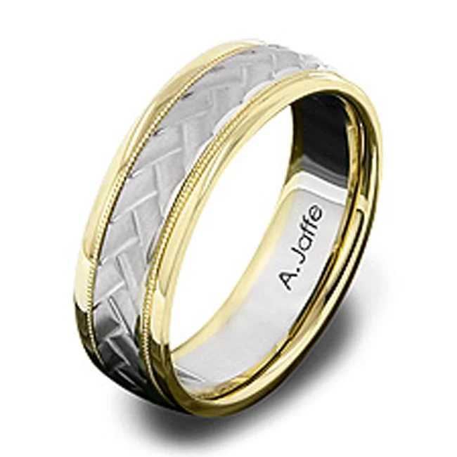 14 KARAT WHITE GOLD GENTS BAND - 2416G