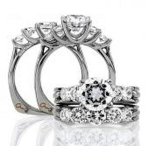 18 KARAT WHITE GOLD WEDDING BAND with diamonds - 4041WR-B