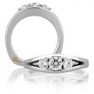 18 KARAT WHITE GOLD DIAMOND WEDDING BAND - 1608WB