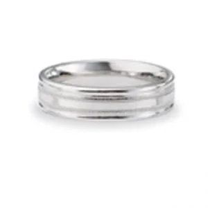 14 KARAT WHITE GOLD GENTS BAND - 2786G