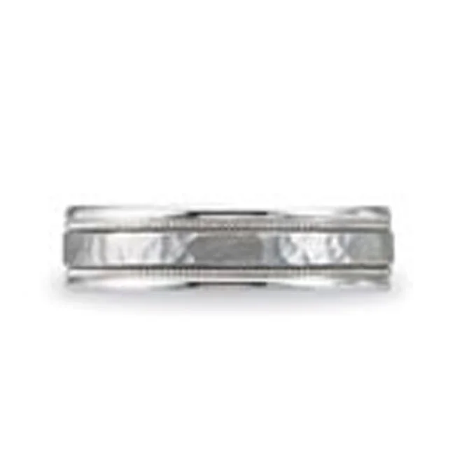 14 KARAT WHITE GOLD GENTS BAND - 2787G