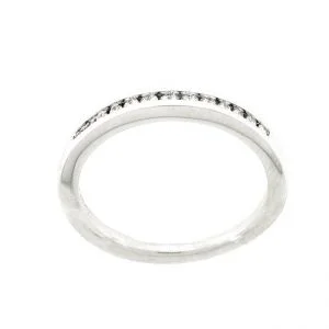 14 KARAT WHITE GOLD DIAMOND WEDDING BAND with 15 Diamond(s) 0.16ctw
