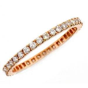 18 KARAT ROSE GOLD DIAMOND WEDDING BAND with 18 Diamond(s) 0.27ctw