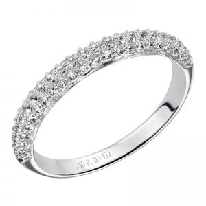 Artcarved 14k White Gold Diamond Anniversary Band