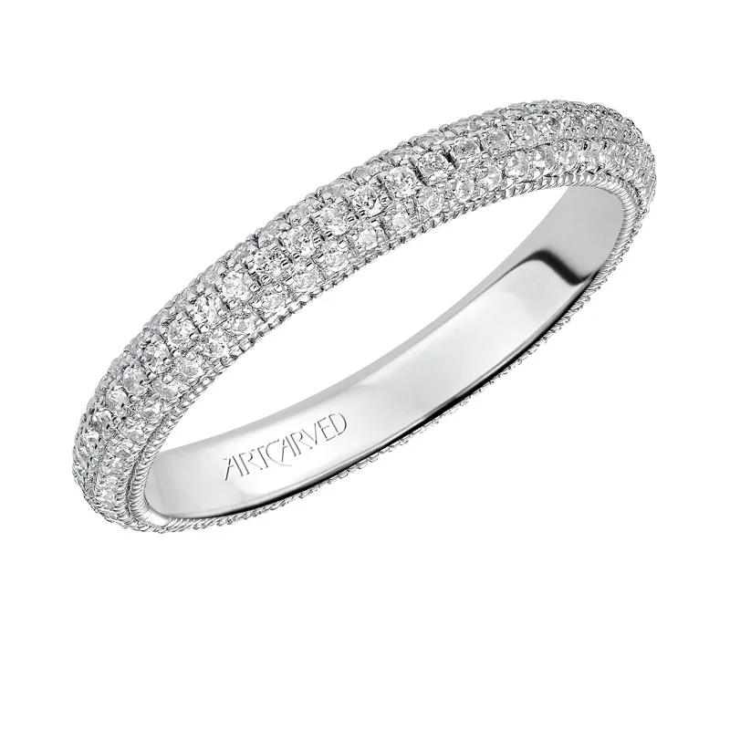 Artcarved 14k White Gold Diamond Eternity Band