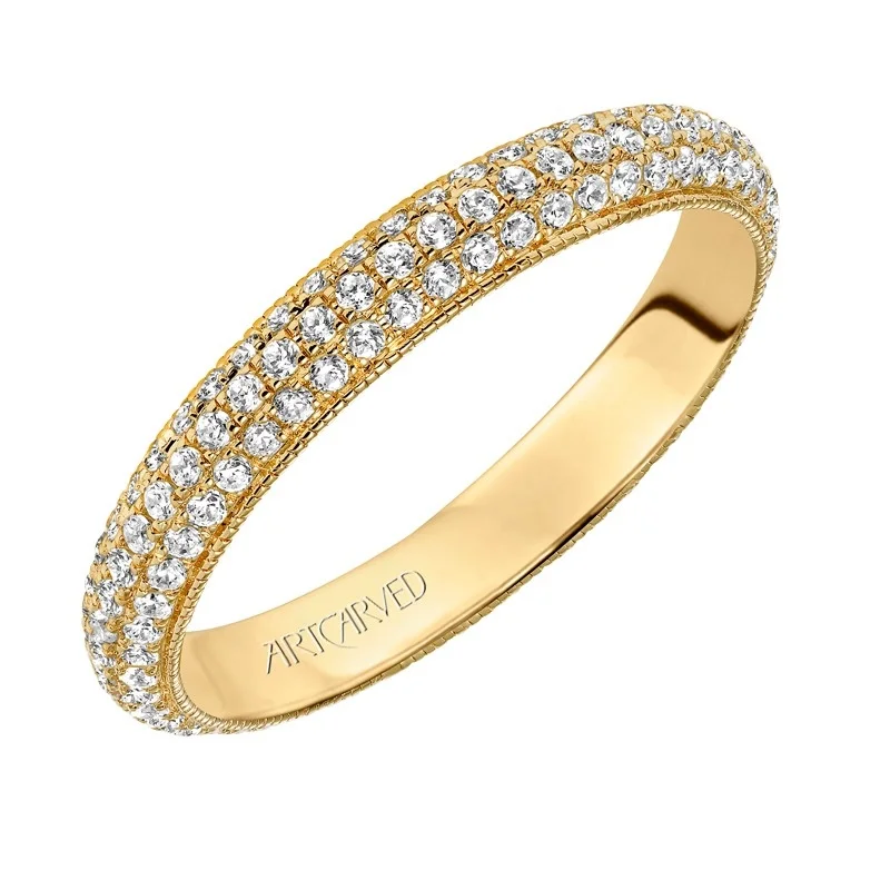 Artcarved 14k Yellow Gold Diamond Eternity Band