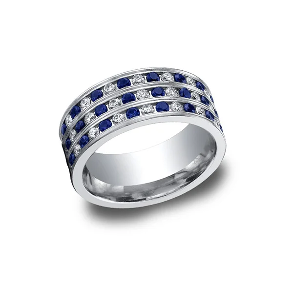Diamonds White Gold 8mm Band